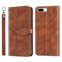 Load image into Gallery viewer, Life of Tree Embossing Pattern Horizontal Flip Leather Case with Holder &amp; Card Slot &amp; Wallet &amp; Photo Frame &amp; Lanyard, For iPhone 6 &amp; 6s, For iPhone 6 Plus &amp; 6s Plus, For iPhone 8 &amp; 7, For iPhone 8 Plus &amp; 7 Plus, For iPhone 11 Pro, For iPhone 11        ...