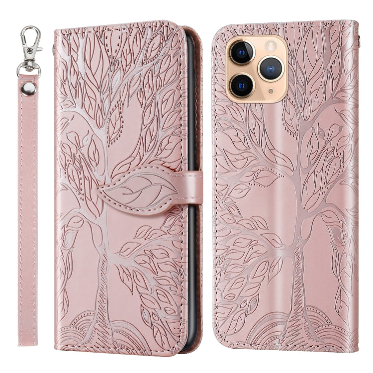 Life of Tree Embossing Pattern Horizontal Flip Leather Case with Holder & Card Slot & Wallet & Photo Frame & Lanyard, For iPhone 6 & 6s, For iPhone 6 Plus & 6s Plus, For iPhone 8 & 7, For iPhone 8 Plus & 7 Plus, For iPhone 11 Pro, For iPhone 11        ...