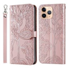 Load image into Gallery viewer, Life of Tree Embossing Pattern Horizontal Flip Leather Case with Holder &amp; Card Slot &amp; Wallet &amp; Photo Frame &amp; Lanyard, For iPhone 6 &amp; 6s, For iPhone 6 Plus &amp; 6s Plus, For iPhone 8 &amp; 7, For iPhone 8 Plus &amp; 7 Plus, For iPhone 11 Pro, For iPhone 11        ...