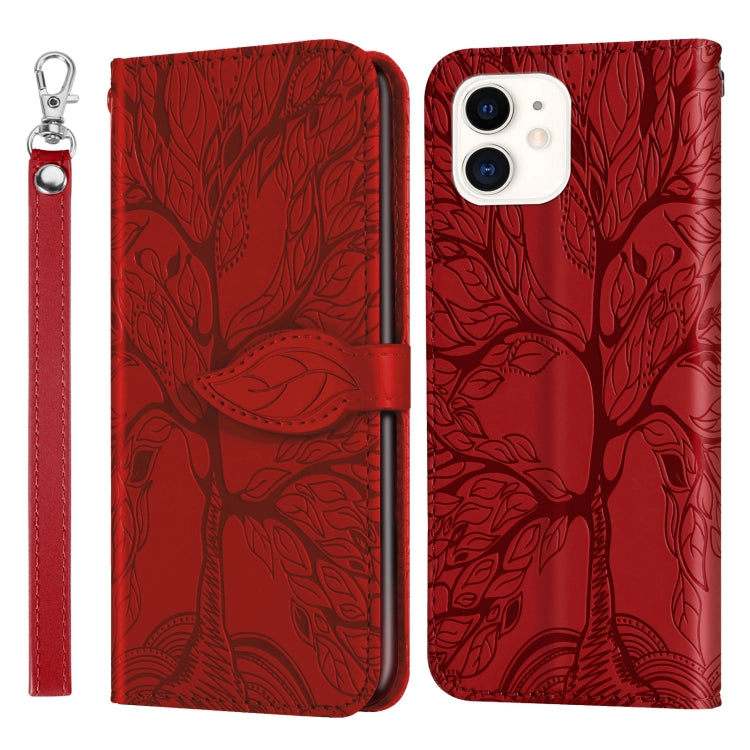 Life of Tree Embossing Pattern Horizontal Flip Leather Case with Holder & Card Slot & Wallet & Photo Frame & Lanyard, For iPhone 6 & 6s, For iPhone 6 Plus & 6s Plus, For iPhone 8 & 7, For iPhone 8 Plus & 7 Plus, For iPhone 11 Pro, For iPhone 11        ...