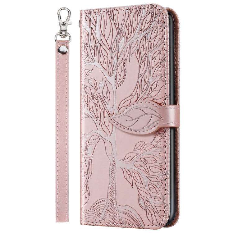 Life of Tree Embossing Pattern Horizontal Flip Leather Case with Holder & Card Slot & Wallet & Photo Frame & Lanyard, For iPhone 12 Pro Max, For iPhone X / XS, For iPhone XR, For iPhone XS Max