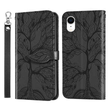 Load image into Gallery viewer, Life of Tree Embossing Pattern Horizontal Flip Leather Case with Holder &amp; Card Slot &amp; Wallet &amp; Photo Frame &amp; Lanyard, For iPhone 12 Pro Max, For iPhone X / XS, For iPhone XR, For iPhone XS Max