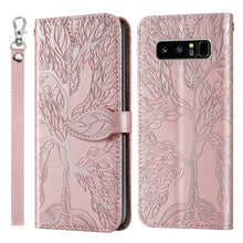 Load image into Gallery viewer, Life of Tree Embossing Pattern Horizontal Flip Leather Case with Holder &amp; Card Slot &amp; Wallet &amp; Photo Frame &amp; Lanyard, For Samsung Galaxy Note8, For Samsung Galaxy Note9, For Samsung Galaxy Note10, For Samsung Galaxy Note10+, For Samsung Galaxy Note20  ...