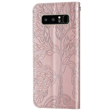 Load image into Gallery viewer, Life of Tree Embossing Pattern Horizontal Flip Leather Case with Holder &amp; Card Slot &amp; Wallet &amp; Photo Frame &amp; Lanyard, For Samsung Galaxy Note8, For Samsung Galaxy Note9, For Samsung Galaxy Note10, For Samsung Galaxy Note10+, For Samsung Galaxy Note20  ...