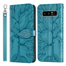 Load image into Gallery viewer, Life of Tree Embossing Pattern Horizontal Flip Leather Case with Holder &amp; Card Slot &amp; Wallet &amp; Photo Frame &amp; Lanyard, For Samsung Galaxy Note8, For Samsung Galaxy Note9, For Samsung Galaxy Note10, For Samsung Galaxy Note10+, For Samsung Galaxy Note20  ...