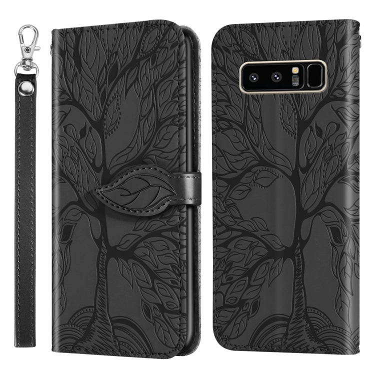 Life of Tree Embossing Pattern Horizontal Flip Leather Case with Holder & Card Slot & Wallet & Photo Frame & Lanyard, For Samsung Galaxy Note8, For Samsung Galaxy Note9, For Samsung Galaxy Note10, For Samsung Galaxy Note10+, For Samsung Galaxy Note20  ...