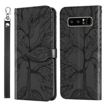 Load image into Gallery viewer, Life of Tree Embossing Pattern Horizontal Flip Leather Case with Holder &amp; Card Slot &amp; Wallet &amp; Photo Frame &amp; Lanyard, For Samsung Galaxy Note8, For Samsung Galaxy Note9, For Samsung Galaxy Note10, For Samsung Galaxy Note10+, For Samsung Galaxy Note20  ...