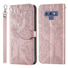 Load image into Gallery viewer, Life of Tree Embossing Pattern Horizontal Flip Leather Case with Holder &amp; Card Slot &amp; Wallet &amp; Photo Frame &amp; Lanyard, For Samsung Galaxy Note8, For Samsung Galaxy Note9, For Samsung Galaxy Note10, For Samsung Galaxy Note10+, For Samsung Galaxy Note20  ...
