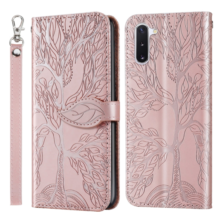 Life of Tree Embossing Pattern Horizontal Flip Leather Case with Holder & Card Slot & Wallet & Photo Frame & Lanyard, For Samsung Galaxy Note8, For Samsung Galaxy Note9, For Samsung Galaxy Note10, For Samsung Galaxy Note10+, For Samsung Galaxy Note20  ...
