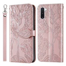 Load image into Gallery viewer, Life of Tree Embossing Pattern Horizontal Flip Leather Case with Holder &amp; Card Slot &amp; Wallet &amp; Photo Frame &amp; Lanyard, For Samsung Galaxy Note8, For Samsung Galaxy Note9, For Samsung Galaxy Note10, For Samsung Galaxy Note10+, For Samsung Galaxy Note20  ...