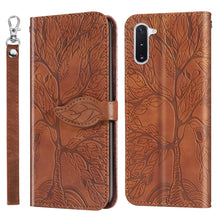 Load image into Gallery viewer, Life of Tree Embossing Pattern Horizontal Flip Leather Case with Holder &amp; Card Slot &amp; Wallet &amp; Photo Frame &amp; Lanyard, For Samsung Galaxy Note8, For Samsung Galaxy Note9, For Samsung Galaxy Note10, For Samsung Galaxy Note10+, For Samsung Galaxy Note20  ...