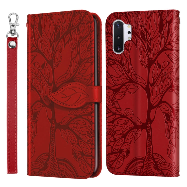 Life of Tree Embossing Pattern Horizontal Flip Leather Case with Holder & Card Slot & Wallet & Photo Frame & Lanyard, For Samsung Galaxy Note8, For Samsung Galaxy Note9, For Samsung Galaxy Note10, For Samsung Galaxy Note10+, For Samsung Galaxy Note20  ...