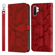 Load image into Gallery viewer, Life of Tree Embossing Pattern Horizontal Flip Leather Case with Holder &amp; Card Slot &amp; Wallet &amp; Photo Frame &amp; Lanyard, For Samsung Galaxy Note8, For Samsung Galaxy Note9, For Samsung Galaxy Note10, For Samsung Galaxy Note10+, For Samsung Galaxy Note20  ...