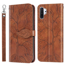 Load image into Gallery viewer, Life of Tree Embossing Pattern Horizontal Flip Leather Case with Holder &amp; Card Slot &amp; Wallet &amp; Photo Frame &amp; Lanyard, For Samsung Galaxy Note8, For Samsung Galaxy Note9, For Samsung Galaxy Note10, For Samsung Galaxy Note10+, For Samsung Galaxy Note20  ...
