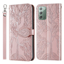 Load image into Gallery viewer, Life of Tree Embossing Pattern Horizontal Flip Leather Case with Holder &amp; Card Slot &amp; Wallet &amp; Photo Frame &amp; Lanyard, For Samsung Galaxy Note8, For Samsung Galaxy Note9, For Samsung Galaxy Note10, For Samsung Galaxy Note10+, For Samsung Galaxy Note20  ...