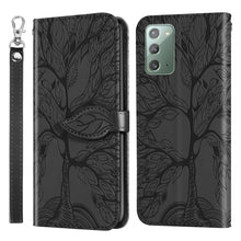 Load image into Gallery viewer, Life of Tree Embossing Pattern Horizontal Flip Leather Case with Holder &amp; Card Slot &amp; Wallet &amp; Photo Frame &amp; Lanyard, For Samsung Galaxy Note8, For Samsung Galaxy Note9, For Samsung Galaxy Note10, For Samsung Galaxy Note10+, For Samsung Galaxy Note20  ...
