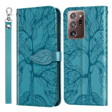 Load image into Gallery viewer, Life of Tree Embossing Pattern Horizontal Flip Leather Case with Holder &amp; Card Slot &amp; Wallet &amp; Photo Frame &amp; Lanyard, For Samsung Galaxy Note8, For Samsung Galaxy Note9, For Samsung Galaxy Note10, For Samsung Galaxy Note10+, For Samsung Galaxy Note20  ...