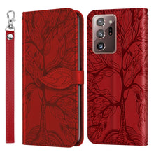 Load image into Gallery viewer, Life of Tree Embossing Pattern Horizontal Flip Leather Case with Holder &amp; Card Slot &amp; Wallet &amp; Photo Frame &amp; Lanyard, For Samsung Galaxy Note8, For Samsung Galaxy Note9, For Samsung Galaxy Note10, For Samsung Galaxy Note10+, For Samsung Galaxy Note20  ...