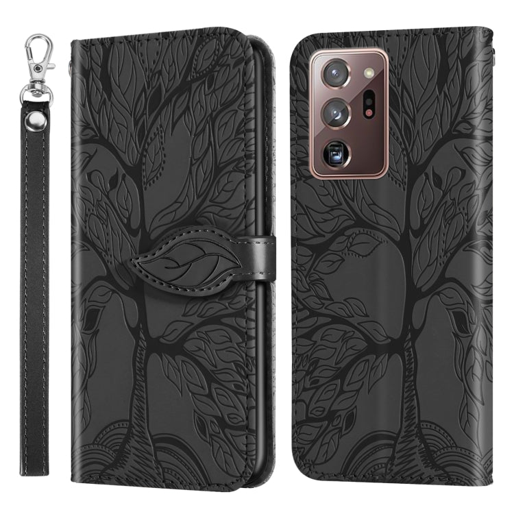 Life of Tree Embossing Pattern Horizontal Flip Leather Case with Holder & Card Slot & Wallet & Photo Frame & Lanyard, For Samsung Galaxy Note8, For Samsung Galaxy Note9, For Samsung Galaxy Note10, For Samsung Galaxy Note10+, For Samsung Galaxy Note20  ...
