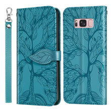 Load image into Gallery viewer, Life of Tree Embossing Pattern Horizontal Flip Leather Case with Holder &amp; Card Slot &amp; Wallet &amp; Photo Frame &amp; Lanyard, For Samsung Galaxy Note8, For Samsung Galaxy Note9, For Samsung Galaxy Note10, For Samsung Galaxy Note10+, For Samsung Galaxy Note20  ...