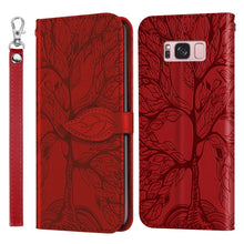 Load image into Gallery viewer, Life of Tree Embossing Pattern Horizontal Flip Leather Case with Holder &amp; Card Slot &amp; Wallet &amp; Photo Frame &amp; Lanyard, For Samsung Galaxy Note8, For Samsung Galaxy Note9, For Samsung Galaxy Note10, For Samsung Galaxy Note10+, For Samsung Galaxy Note20  ...