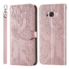 Load image into Gallery viewer, Life of Tree Embossing Pattern Horizontal Flip Leather Case with Holder &amp; Card Slot &amp; Wallet &amp; Photo Frame &amp; Lanyard, For Samsung Galaxy Note8, For Samsung Galaxy Note9, For Samsung Galaxy Note10, For Samsung Galaxy Note10+, For Samsung Galaxy Note20  ...