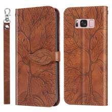 Load image into Gallery viewer, Life of Tree Embossing Pattern Horizontal Flip Leather Case with Holder &amp; Card Slot &amp; Wallet &amp; Photo Frame &amp; Lanyard, For Samsung Galaxy Note8, For Samsung Galaxy Note9, For Samsung Galaxy Note10, For Samsung Galaxy Note10+, For Samsung Galaxy Note20  ...