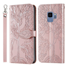 Load image into Gallery viewer, Life of Tree Embossing Pattern Horizontal Flip Leather Case with Holder &amp; Card Slot &amp; Wallet &amp; Photo Frame &amp; Lanyard, For Samsung Galaxy Note8, For Samsung Galaxy Note9, For Samsung Galaxy Note10, For Samsung Galaxy Note10+, For Samsung Galaxy Note20  ...