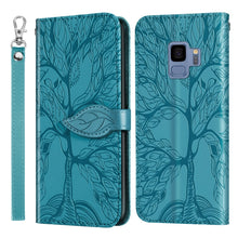 Load image into Gallery viewer, Life of Tree Embossing Pattern Horizontal Flip Leather Case with Holder &amp; Card Slot &amp; Wallet &amp; Photo Frame &amp; Lanyard, For Samsung Galaxy Note8, For Samsung Galaxy Note9, For Samsung Galaxy Note10, For Samsung Galaxy Note10+, For Samsung Galaxy Note20  ...