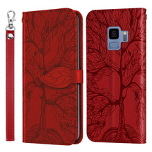 Load image into Gallery viewer, Life of Tree Embossing Pattern Horizontal Flip Leather Case with Holder &amp; Card Slot &amp; Wallet &amp; Photo Frame &amp; Lanyard, For Samsung Galaxy Note8, For Samsung Galaxy Note9, For Samsung Galaxy Note10, For Samsung Galaxy Note10+, For Samsung Galaxy Note20  ...