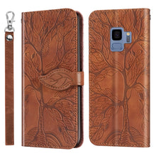 Load image into Gallery viewer, Life of Tree Embossing Pattern Horizontal Flip Leather Case with Holder &amp; Card Slot &amp; Wallet &amp; Photo Frame &amp; Lanyard, For Samsung Galaxy Note8, For Samsung Galaxy Note9, For Samsung Galaxy Note10, For Samsung Galaxy Note10+, For Samsung Galaxy Note20  ...