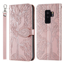 Load image into Gallery viewer, Life of Tree Embossing Pattern Horizontal Flip Leather Case with Holder &amp; Card Slot &amp; Wallet &amp; Photo Frame &amp; Lanyard, For Samsung Galaxy S9+, For Samsung Galaxy S10, For Samsung Galaxy S10+, For Samsung Galaxy S10e, For Samsung Galaxy S20              ...
