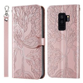 Life of Tree Embossing Pattern Horizontal Flip Leather Case with Holder & Card Slot & Wallet & Photo Frame & Lanyard, For Samsung Galaxy S9+, For Samsung Galaxy S10, For Samsung Galaxy S10+, For Samsung Galaxy S10e, For Samsung Galaxy S20              ...