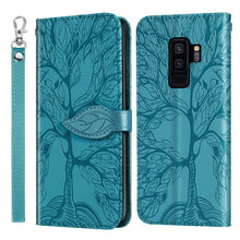 Load image into Gallery viewer, Life of Tree Embossing Pattern Horizontal Flip Leather Case with Holder &amp; Card Slot &amp; Wallet &amp; Photo Frame &amp; Lanyard, For Samsung Galaxy S9+, For Samsung Galaxy S10, For Samsung Galaxy S10+, For Samsung Galaxy S10e, For Samsung Galaxy S20              ...