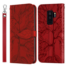 Load image into Gallery viewer, Life of Tree Embossing Pattern Horizontal Flip Leather Case with Holder &amp; Card Slot &amp; Wallet &amp; Photo Frame &amp; Lanyard, For Samsung Galaxy S9+, For Samsung Galaxy S10, For Samsung Galaxy S10+, For Samsung Galaxy S10e, For Samsung Galaxy S20              ...