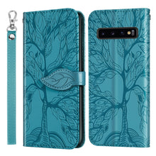 Load image into Gallery viewer, Life of Tree Embossing Pattern Horizontal Flip Leather Case with Holder &amp; Card Slot &amp; Wallet &amp; Photo Frame &amp; Lanyard, For Samsung Galaxy S9+, For Samsung Galaxy S10, For Samsung Galaxy S10+, For Samsung Galaxy S10e, For Samsung Galaxy S20              ...