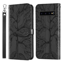 Load image into Gallery viewer, Life of Tree Embossing Pattern Horizontal Flip Leather Case with Holder &amp; Card Slot &amp; Wallet &amp; Photo Frame &amp; Lanyard, For Samsung Galaxy S9+, For Samsung Galaxy S10, For Samsung Galaxy S10+, For Samsung Galaxy S10e, For Samsung Galaxy S20              ...