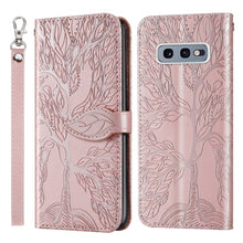 Load image into Gallery viewer, Life of Tree Embossing Pattern Horizontal Flip Leather Case with Holder &amp; Card Slot &amp; Wallet &amp; Photo Frame &amp; Lanyard, For Samsung Galaxy S9+, For Samsung Galaxy S10, For Samsung Galaxy S10+, For Samsung Galaxy S10e, For Samsung Galaxy S20              ...