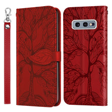 Load image into Gallery viewer, Life of Tree Embossing Pattern Horizontal Flip Leather Case with Holder &amp; Card Slot &amp; Wallet &amp; Photo Frame &amp; Lanyard, For Samsung Galaxy S9+, For Samsung Galaxy S10, For Samsung Galaxy S10+, For Samsung Galaxy S10e, For Samsung Galaxy S20              ...