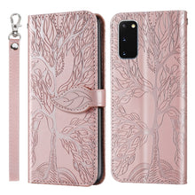 Load image into Gallery viewer, Life of Tree Embossing Pattern Horizontal Flip Leather Case with Holder &amp; Card Slot &amp; Wallet &amp; Photo Frame &amp; Lanyard, For Samsung Galaxy S9+, For Samsung Galaxy S10, For Samsung Galaxy S10+, For Samsung Galaxy S10e, For Samsung Galaxy S20              ...