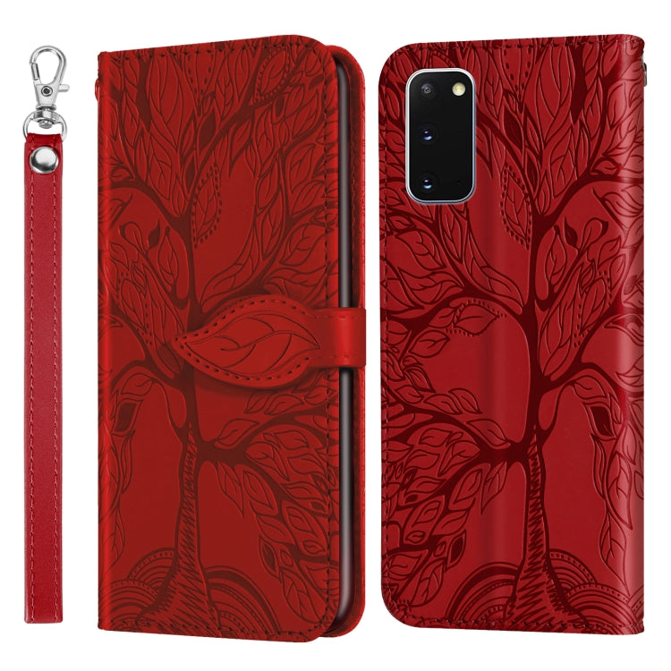 Life of Tree Embossing Pattern Horizontal Flip Leather Case with Holder & Card Slot & Wallet & Photo Frame & Lanyard, For Samsung Galaxy S9+, For Samsung Galaxy S10, For Samsung Galaxy S10+, For Samsung Galaxy S10e, For Samsung Galaxy S20              ...