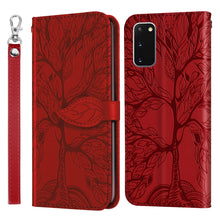 Load image into Gallery viewer, Life of Tree Embossing Pattern Horizontal Flip Leather Case with Holder &amp; Card Slot &amp; Wallet &amp; Photo Frame &amp; Lanyard, For Samsung Galaxy S9+, For Samsung Galaxy S10, For Samsung Galaxy S10+, For Samsung Galaxy S10e, For Samsung Galaxy S20              ...