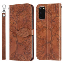 Load image into Gallery viewer, Life of Tree Embossing Pattern Horizontal Flip Leather Case with Holder &amp; Card Slot &amp; Wallet &amp; Photo Frame &amp; Lanyard, For Samsung Galaxy S9+, For Samsung Galaxy S10, For Samsung Galaxy S10+, For Samsung Galaxy S10e, For Samsung Galaxy S20              ...