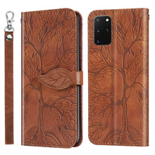 Load image into Gallery viewer, Life of Tree Embossing Pattern Horizontal Flip Leather Case with Holder &amp; Card Slot &amp; Wallet &amp; Photo Frame &amp; Lanyard, For Samsung Galaxy S9+, For Samsung Galaxy S10, For Samsung Galaxy S10+, For Samsung Galaxy S10e, For Samsung Galaxy S20              ...