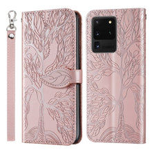 Load image into Gallery viewer, Life of Tree Embossing Pattern Horizontal Flip Leather Case with Holder &amp; Card Slot &amp; Wallet &amp; Photo Frame &amp; Lanyard, For Samsung Galaxy S9+, For Samsung Galaxy S10, For Samsung Galaxy S10+, For Samsung Galaxy S10e, For Samsung Galaxy S20              ...