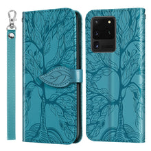 Load image into Gallery viewer, Life of Tree Embossing Pattern Horizontal Flip Leather Case with Holder &amp; Card Slot &amp; Wallet &amp; Photo Frame &amp; Lanyard, For Samsung Galaxy S9+, For Samsung Galaxy S10, For Samsung Galaxy S10+, For Samsung Galaxy S10e, For Samsung Galaxy S20              ...