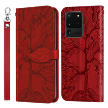 Load image into Gallery viewer, Life of Tree Embossing Pattern Horizontal Flip Leather Case with Holder &amp; Card Slot &amp; Wallet &amp; Photo Frame &amp; Lanyard, For Samsung Galaxy S9+, For Samsung Galaxy S10, For Samsung Galaxy S10+, For Samsung Galaxy S10e, For Samsung Galaxy S20              ...