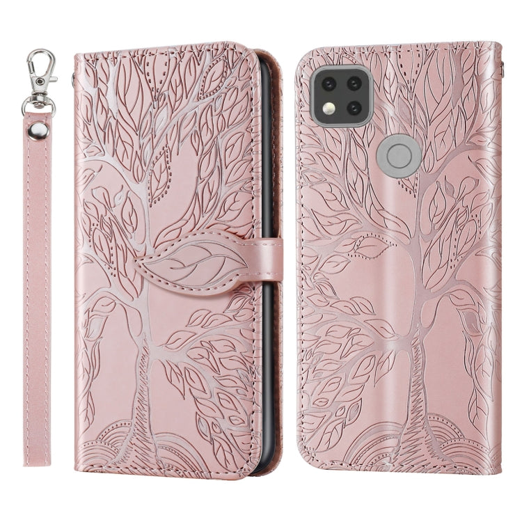Life of Tree Embossing Pattern Horizontal Flip Leather Case with Holder & Card Slot & Wallet & Photo Frame & Lanyard, For Xiaomi Poco M2, For Xiaomi Poco M2 Pro, For Xiaomi Redmi 9, For Xiaomi Redmi 9A, For Xiaomi Redmi 9C, For Xiaomi Mi 10 Lite 5G    ...