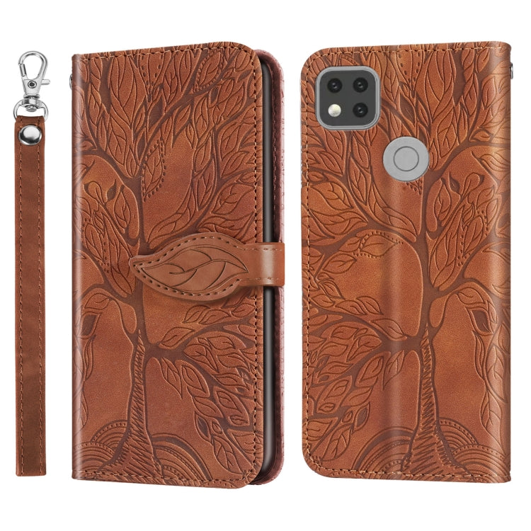 Life of Tree Embossing Pattern Horizontal Flip Leather Case with Holder & Card Slot & Wallet & Photo Frame & Lanyard, For Xiaomi Poco M2, For Xiaomi Poco M2 Pro, For Xiaomi Redmi 9, For Xiaomi Redmi 9A, For Xiaomi Redmi 9C, For Xiaomi Mi 10 Lite 5G    ...
