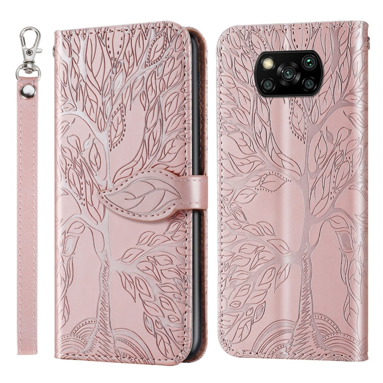 Life of Tree Embossing Pattern Horizontal Flip Leather Case with Holder & Card Slot & Wallet & Photo Frame & Lanyard, For Xiaomi Poco M2, For Xiaomi Poco M2 Pro, For Xiaomi Redmi 9, For Xiaomi Redmi 9A, For Xiaomi Redmi 9C, For Xiaomi Mi 10 Lite 5G    ...